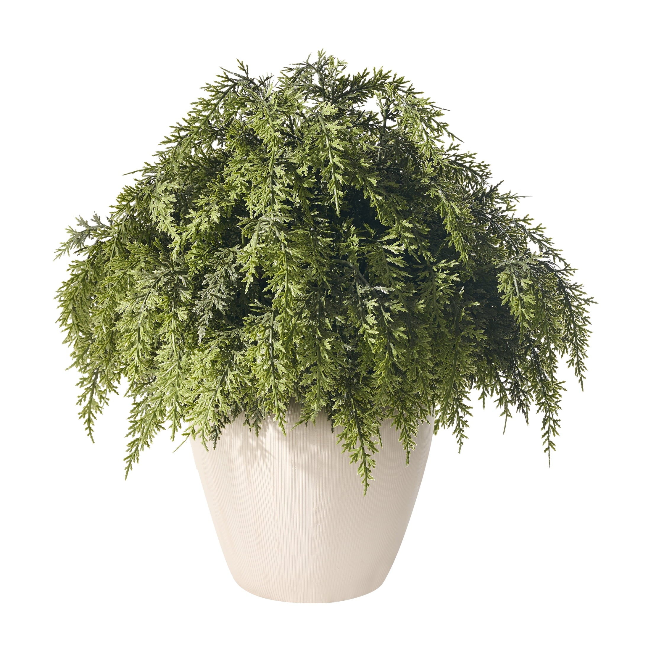 DR.Planzen 12-Pack Artificial Cypress Spray Branches, 17" Pre-Lit Green & Lime PE Foliage with 8 Tips Each, Indoor Holiday Garland Inserts & Centerpieces