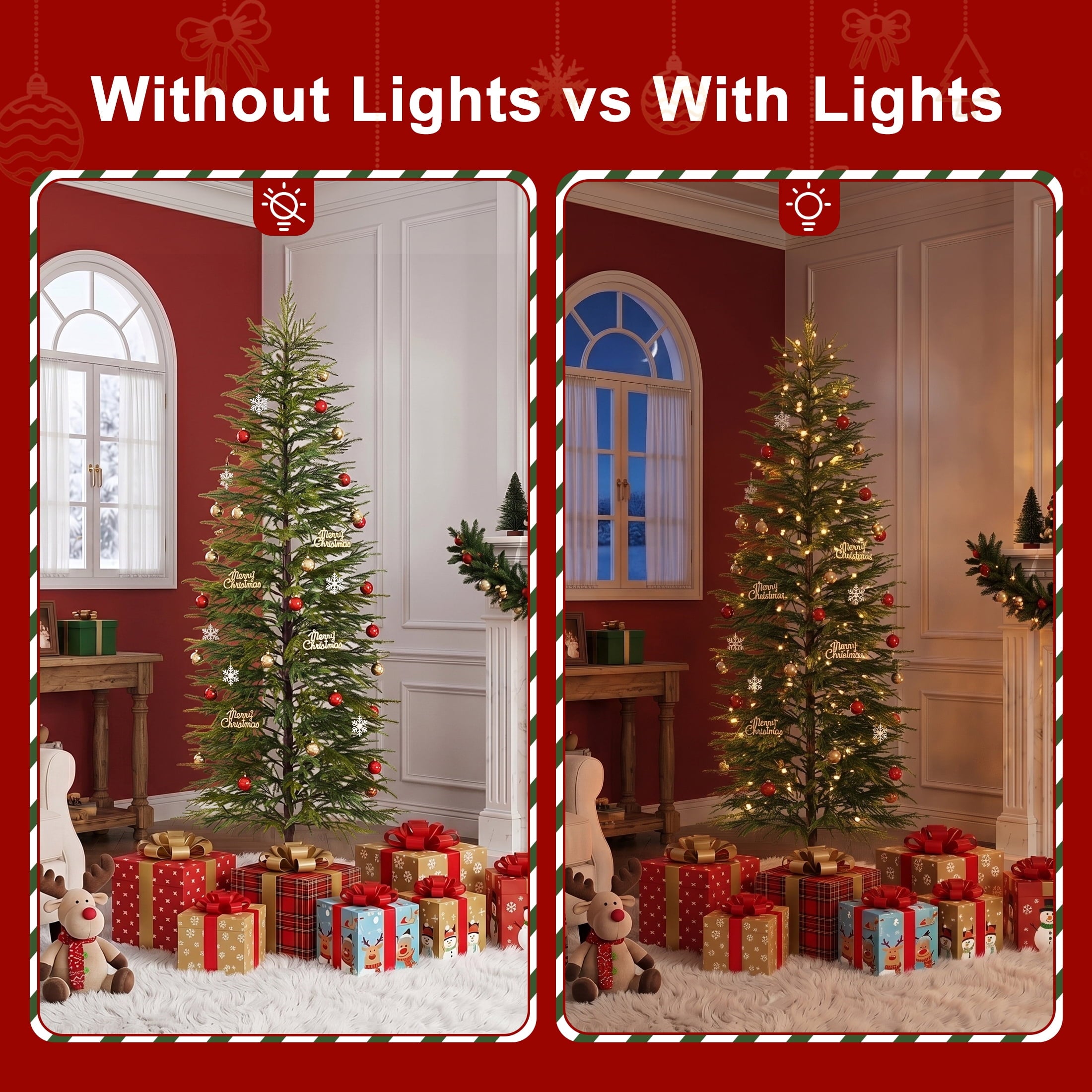 DR.Planzen 6' Artificial Christmas Tree for Indoor Christmas Decor ¨C Premium Green Cypress