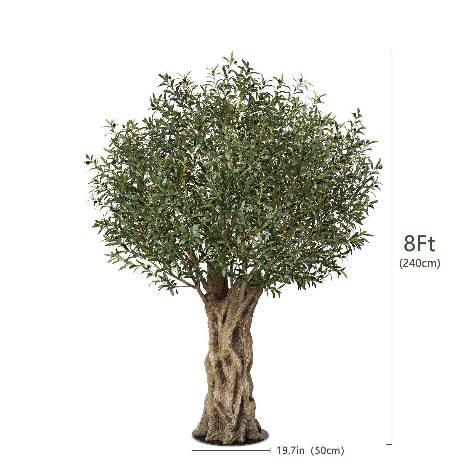 VeriNatural Eterna Olive Tree – 8FT Premium Artificial Tree with Thick Trunk & UV Protection for Indoor & Outdoor Spaces(VN161)