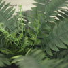 VeriNatural 33/39 Fronds  Artificial Boston Fern Bush with Black Taper Planter for Indoor & Outdoor (1/2-Pack)(VN153)