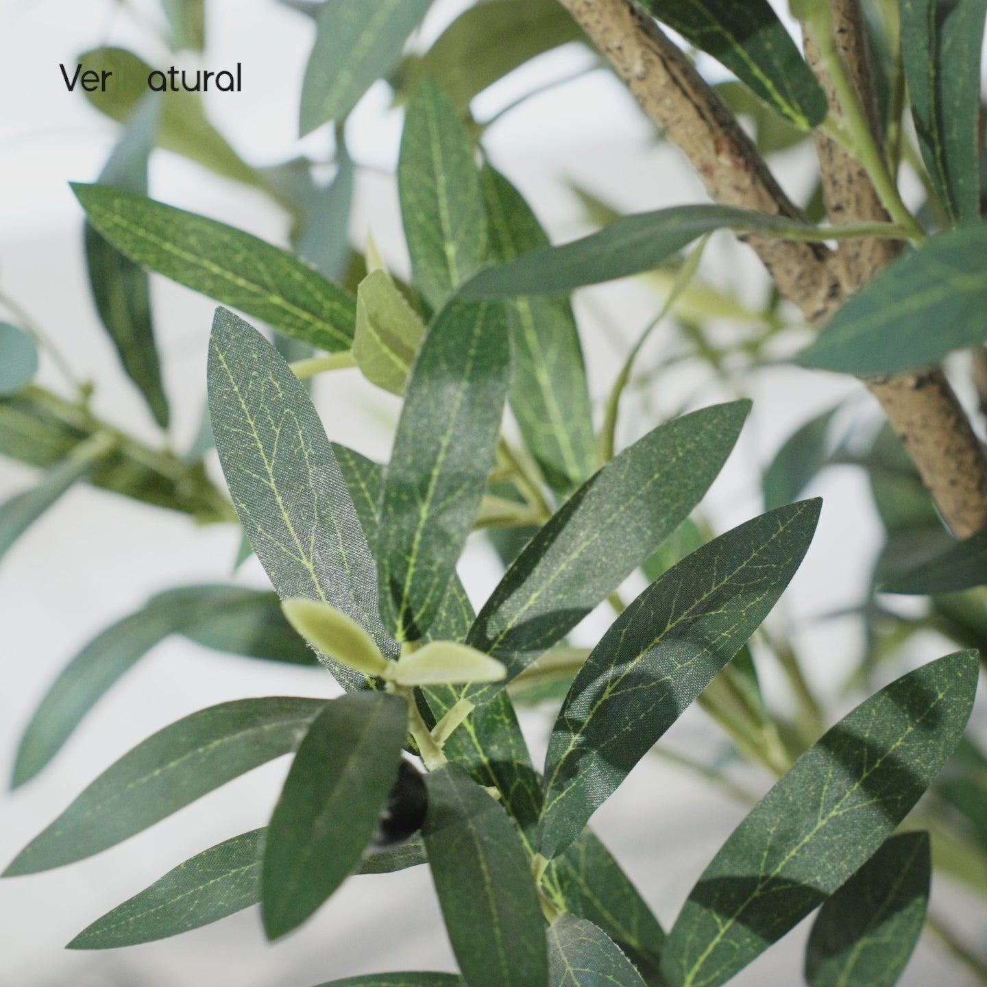 VeriNatural 5/6FT Artificial Olive Tree UV Resistant with Black Taper Planter for Indoor & Outdoor （VN132）